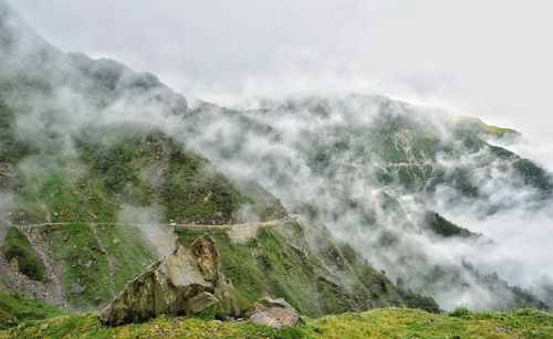 Scenic view of hills