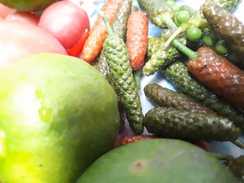 Full frame shot of fruits