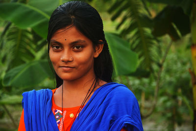 Portrait of smiling young woman