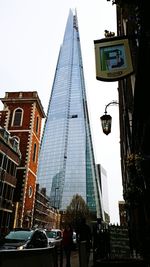Low angle view of city street