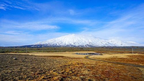 Scenic view of landscape against sky