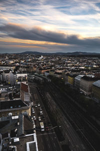 Cityscape at sunset