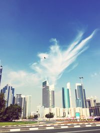 Low angle view of road against sky