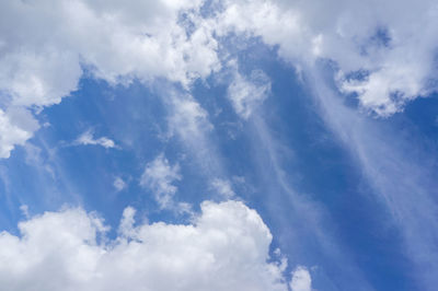 Low angle view of clouds in sky