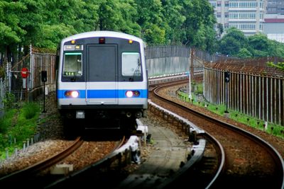 Train passing through train