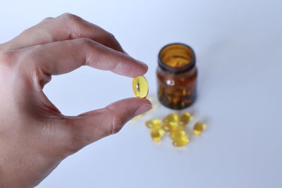 Midsection of person holding ice cream