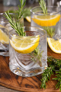 Close-up of drink on table