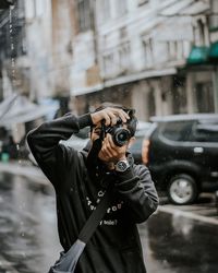 Man photographing