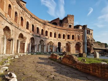 Old ruins against sky