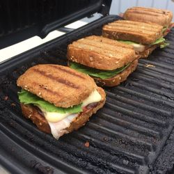 High angle view of breakfast in tray