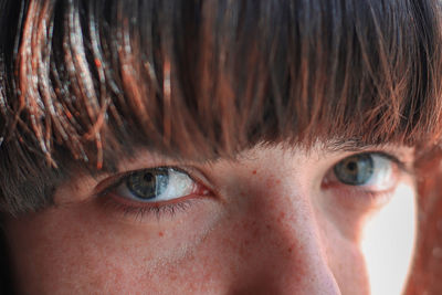 Close-up portrait of woman