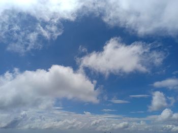 Low angle view of clouds in sky