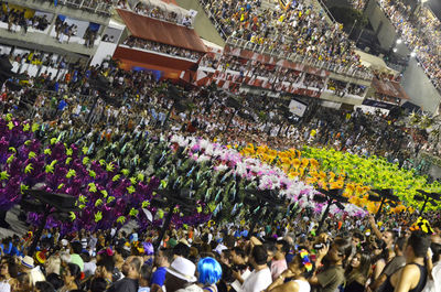 Group of people in stadium