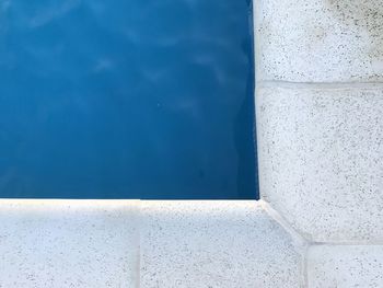 Close-up of swimming pool against sky