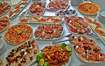 Various food on plate