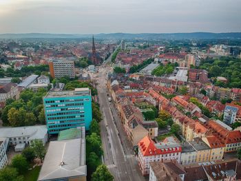 Aerial view on the karlsruhe institute of technology, karlsruhe, germany