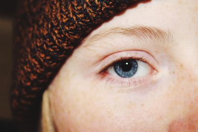 Close-up portrait of human eye