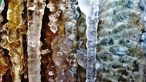 Close-up of rocks in water