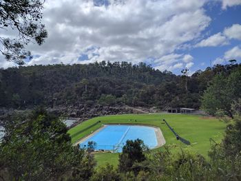 Scenic view of landscape against sky