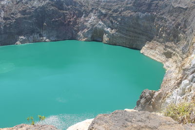 Cliffs surrounding water