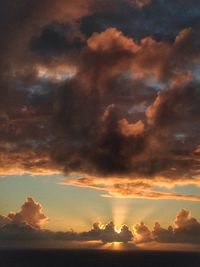 Scenic view of dramatic sky