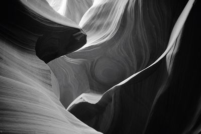 Low angle view of antelope canyon