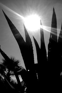 Low angle view of modern building against sky