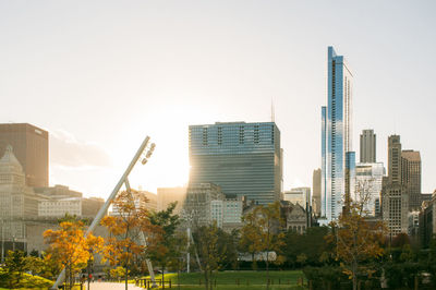 Low angle view of modern building