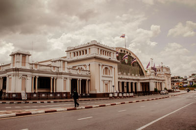 View of building against cloudy sky