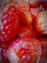 Full frame shot of strawberries