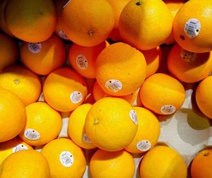 Full frame shot of oranges