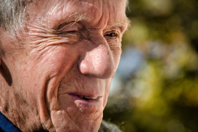 Close-up of man looking away