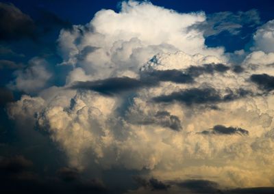 Low angle view of clouds in sky