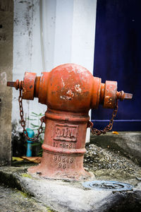 Close-up of fire hydrant