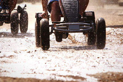 Surface level of cropped vehicles