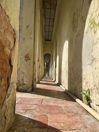 Corridor of historic building