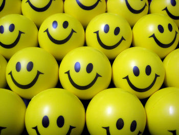 Full frame shot of yellow balls