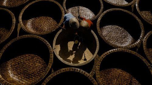 Full frame shot of metal grate