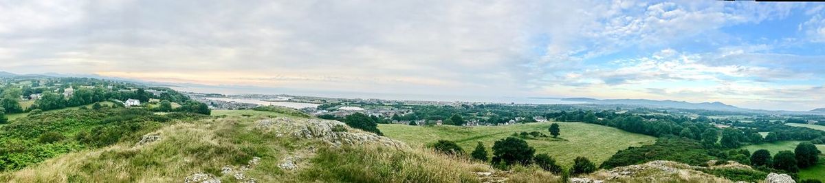 Panoramic view of landscape against sky