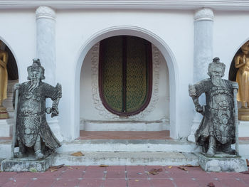 View of closed door