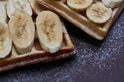 Close-up of breakfast on table