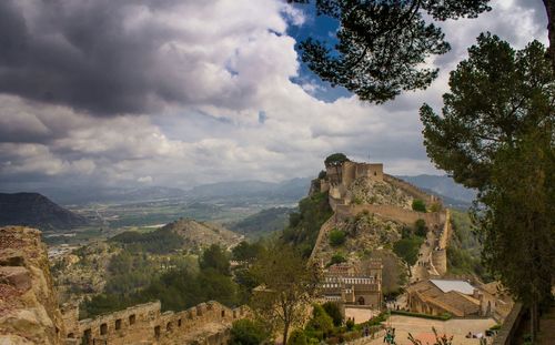 Panoramic view of townscape against sky