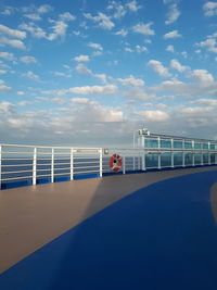 Bridge over sea against sky