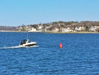 Boats in sea