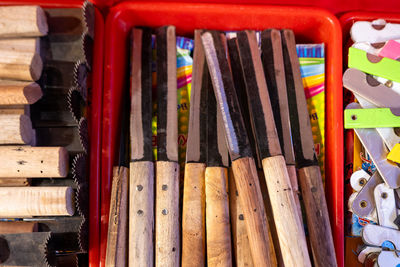 large group of objects