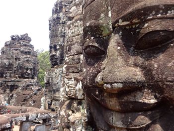 Close-up of stone wall