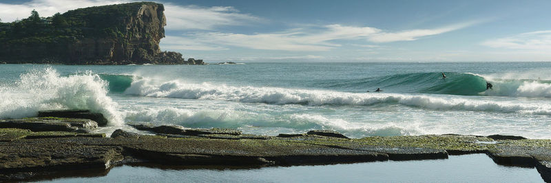 Panoramic view of sea against sky