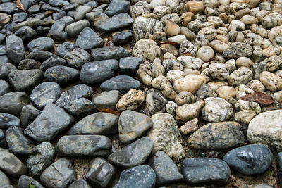 Full frame shot of pebbles