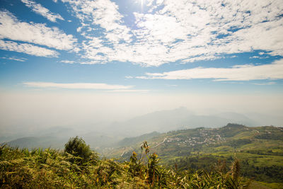 Scenic view of landscape against sky