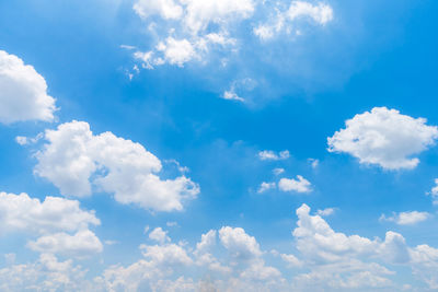 Low angle view of clouds in sky